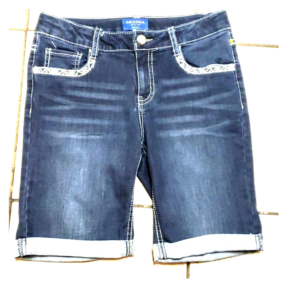 Arizona sequin and Rhinestone embellished bermudas